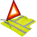 Carro usado kit de segurança de emergência / kit de ferramentas de emergência com triângulo de advertência